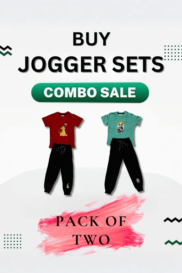 Combo of 2 Jogger sets - Ultimate Cartoon Adventure Jogger Set Pack