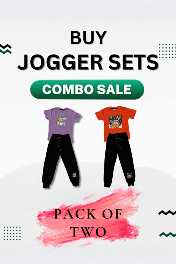 Combo of 2 Jogger sets - Galactic Fun Jogger Set Duo